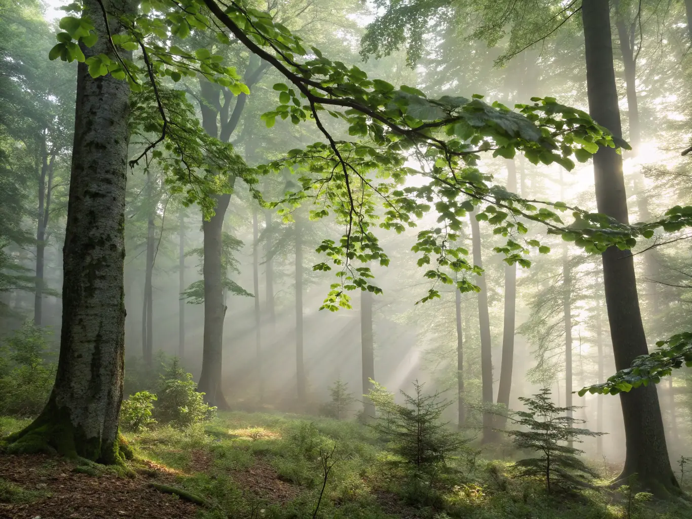 A scenic shot of a well-maintained hunting area, showcasing the natural beauty of the landscape and the association's commitment to sustainable habitat management.